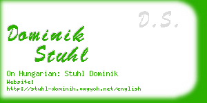 dominik stuhl business card